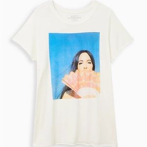 EUC! Torrid White Classic Fit Crew Tee - Kacey Musgraves Size 2